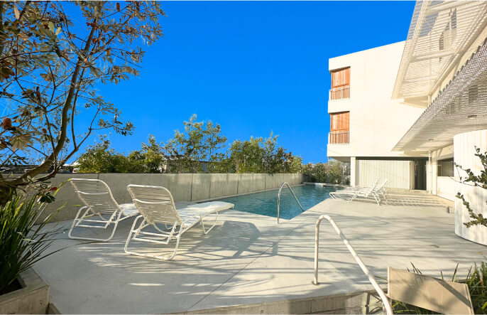 プールの施工イメージ