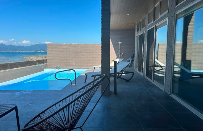 プールの施工イメージ