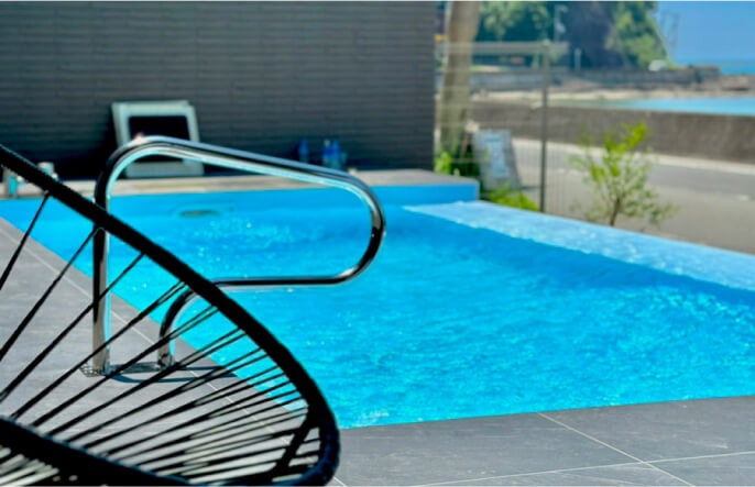 プールの施工イメージ