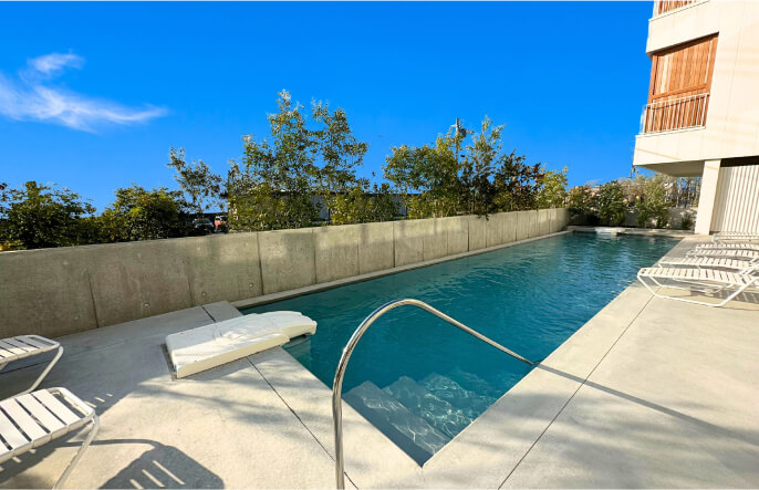 プールの施工イメージ